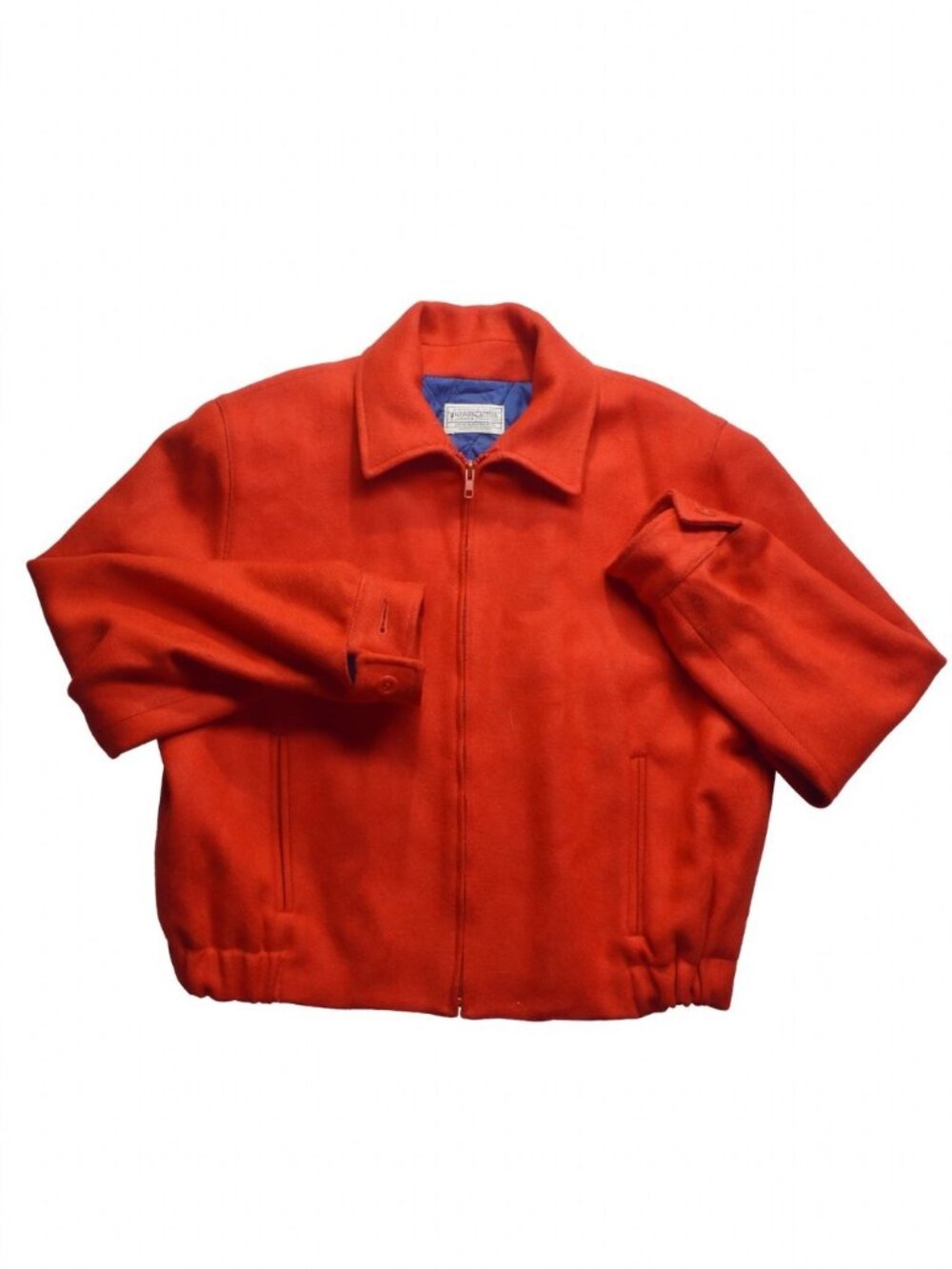 Vintage Pendleton Woolen Mills Red Wool Zip Jacket M Thinsulate Made in USA